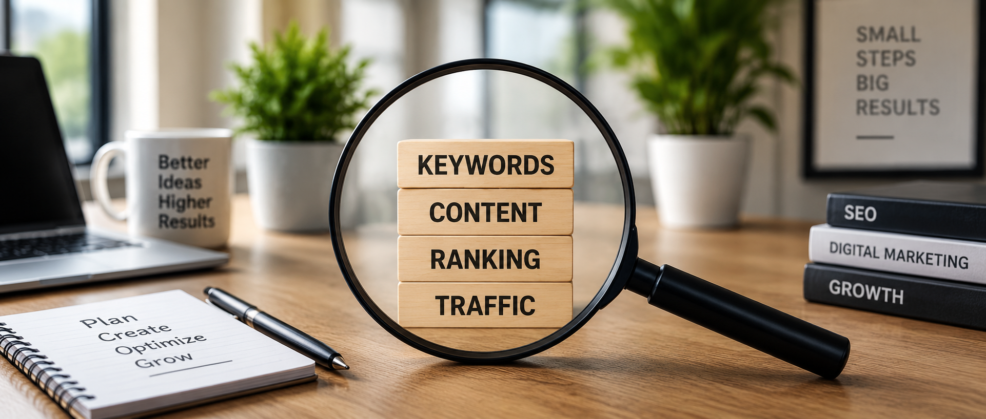 SEO keyword research, content and search rankings