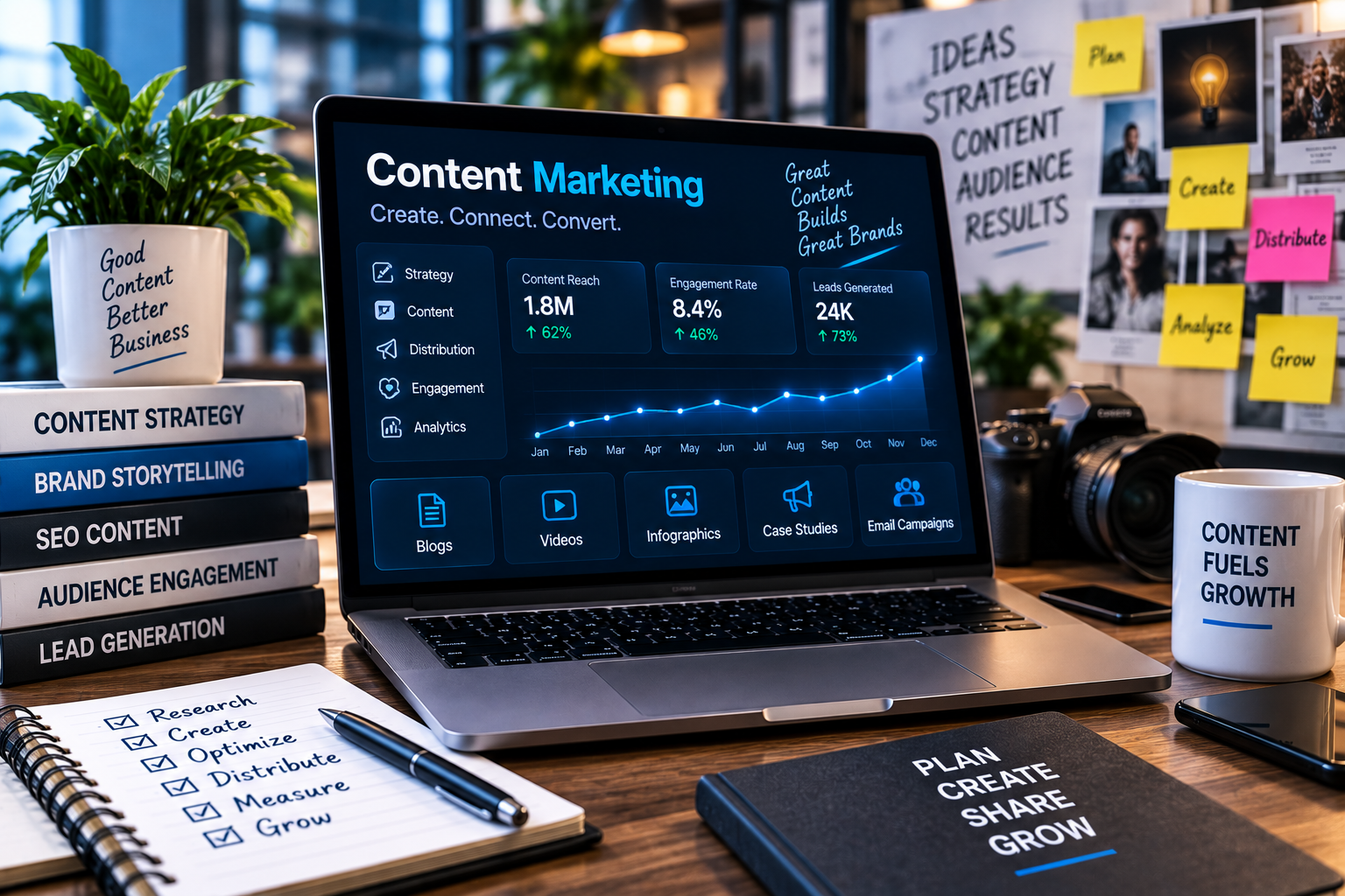 Content marketing strategy notebook