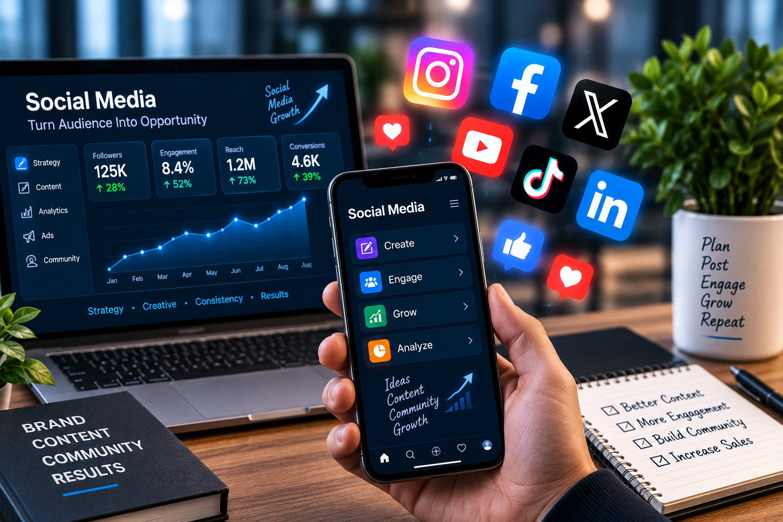 Social media apps and mobile marketing